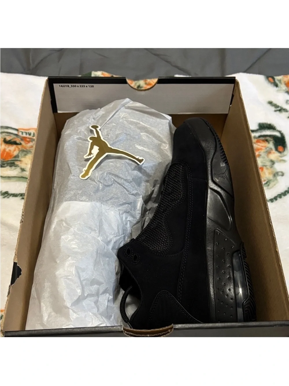 Men's Jordan Max Aura 2 Triple Black Athletic Sneakers